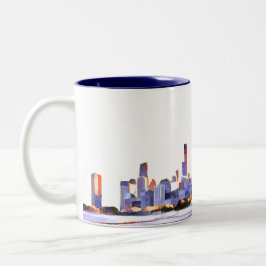 Chicago Skyline Zwei-Tone-Kaffee-Tasse Zweifarbige Tasse