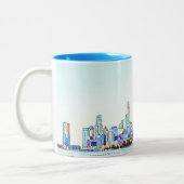 Chicago Skyline Zwei-Tone-Kaffee-Tasse Zweifarbige Tasse (Links)