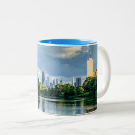 Chicago Skyline Zwei-Tone-Kaffee-Tasse Zweifarbige Tasse