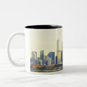 Chicago-Skyline Zweifarbige Tasse (Links)