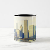 Chicago-Skyline Zweifarbige Tasse (Mittel)