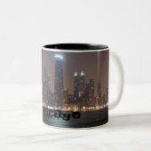 Chicago-Skyline Zweifarbige Tasse (VorderseiteRechts)