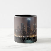 Chicago-Skyline Zweifarbige Tasse (Mittel)