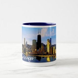 Chicago-Skyline Zweifarbige Tasse