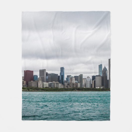 Chicago skylinechicago, Skyline, Luft, Architekt Fleecedecke (Vorderseite)