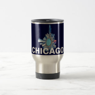 Chicago-Skylineplanet Reisebecher