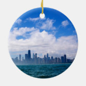 Chicago-Skylineverzierung Keramik Ornament (Hinten)