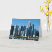Chicago Skyscrapers Card Karte (Gelbe Blume)