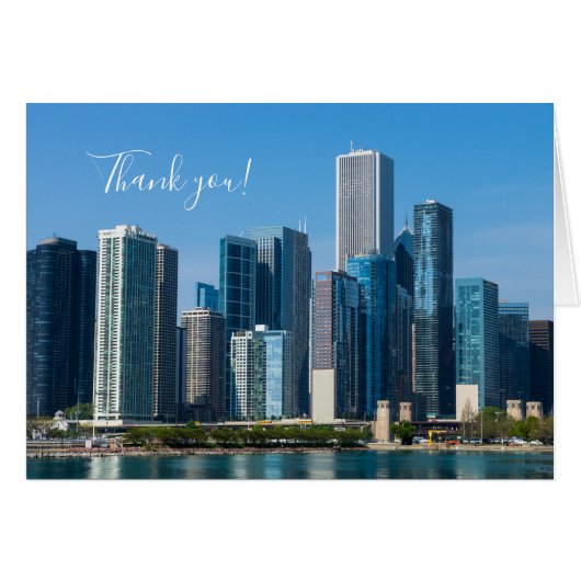 Chicago Skyscrapers Danke, Card (Vorderseite (Horizontal))