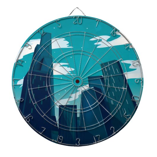 Chicago Skyscrapers Dartscheibe (vorne)