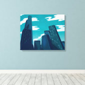 Chicago Skyscrapers Leinwanddruck (Insitu (Holzboden))