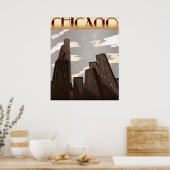 Chicago Skyscrapers Poster (Küche)