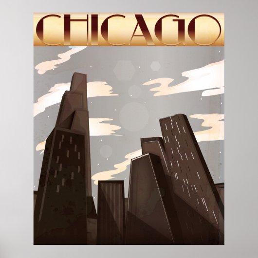 Chicago Skyscrapers Poster (Vorne)