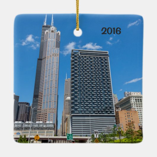 Chicago Skyscrapers, Willis Tower, Keramikornament (Rückseite)