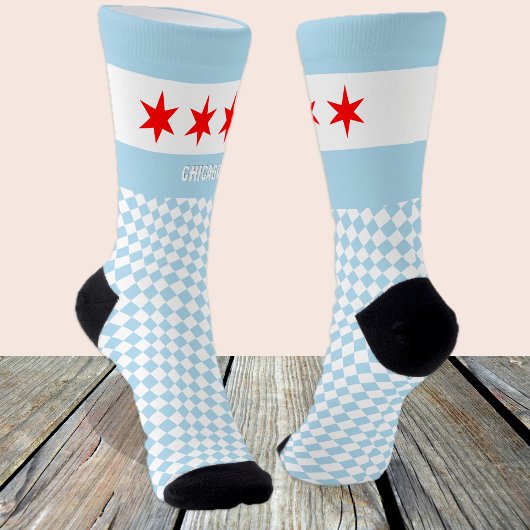 Chicago Socks, Chicago Fahne Mode /sports Socken