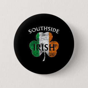 Chicago Southside irische Flagge St. Patrick's Day Button