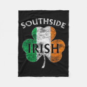 Chicago Southside Irish Flag St. Patrick's Day  Fleecedecke (Vorderseite)