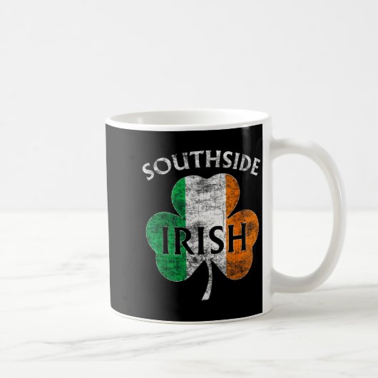 Chicago Southside Irish Flag St. Patrick's Day Kaffeetasse (Rechts)