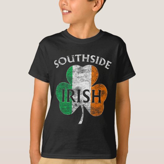 Chicago Southside Irish Flag St. Patrick's Day T-Shirt (Vorderseite)