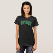 Chicago Southside Varsity Style Green Text T-Shirt (Vorne ganz)