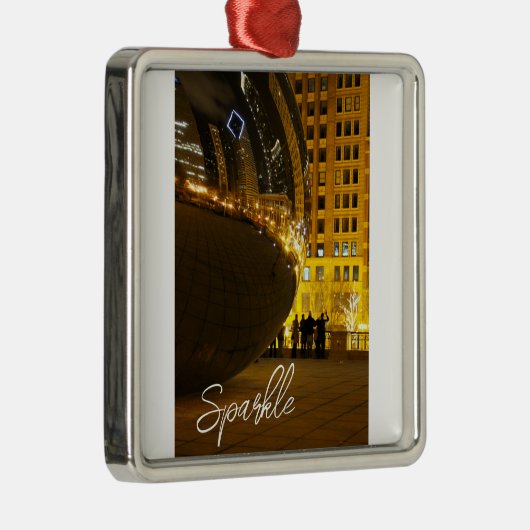 Chicago Sparkle Ornament Aus Metall (Rechts)