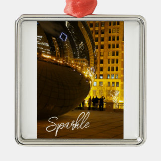 Chicago Sparkle Ornament Aus Metall
