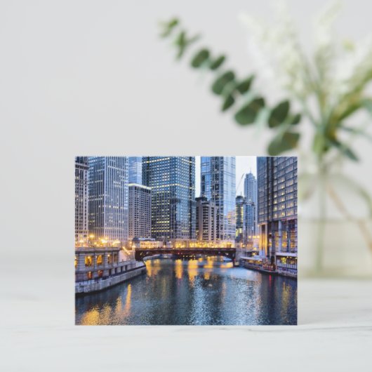 Chicago spiegelt postkarte (Stehend Vorderseite)