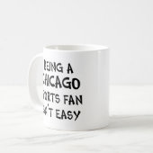 Chicago-Sportfan zu sein Kaffeetasse (Vorderseite Links)