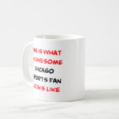 Chicago-Sportfans, phantastisch Kaffeetasse (Vorderseite Links)