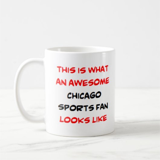 Chicago-Sportfans, phantastisch Kaffeetasse (Links)