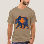 Chicago Sports product Bear Down Geschenkdesign T-Shirt (Vorderseite)