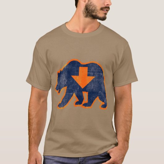 Chicago Sports product Bear Down Geschenkdesign T-Shirt (Vorderseite)