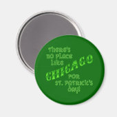 CHICAGO St Patricks Day Magnet (Vorderseite/Rückseite)