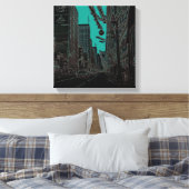 Chicago Staat Street bei Christmas 1967 glühender  Leinwanddruck (Insitu (Schlafzimmer))