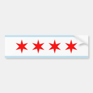 Chicago-Stadt-Flagge Autoaufkleber