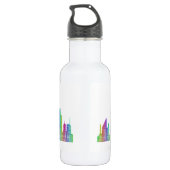 Chicago-Stadt-Skyline Trinkflasche (Rückseite)