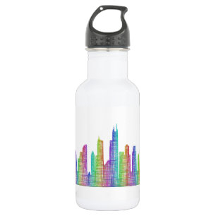 Chicago-Stadt-Skyline Trinkflasche