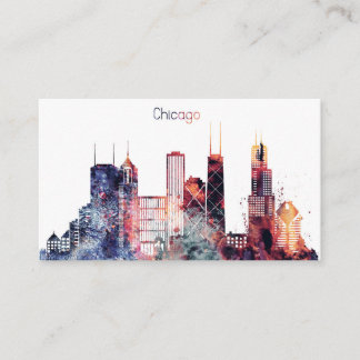 Chicago-Stadt-Skyline Visitenkarte