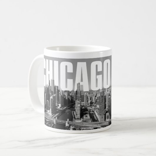 Chicago-Stadtbild Kaffeetasse (Vorderseite Links)