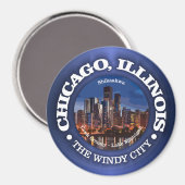 Chicago (Städte) Magnet (Vorderseite/Rückseite)