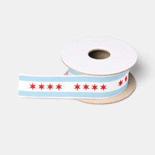Chicago-Stadtflagge Band, USA, Illinois /Sport Satinband