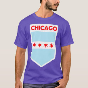 Chicago Stadtflagge Emblem T-Shirt