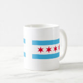 Chicago-Stadtflagge-Kaffeetasse Kaffeetasse (VorderseiteRechts)