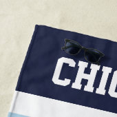 Chicago-Stadtflaggengewohnheit lustig Strandtuch (Beispiel)