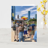 Chicago-Stil Karte (Gelbe Blume)