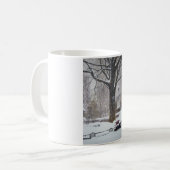 Chicago-Straßen auf einer WintertagesTasse Kaffeetasse (Vorderseite Links)