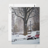 Chicago Street an einem Wintertag - Postkarte (Vorne/Hinten)