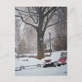 Chicago Street an einem Wintertag - Postkarte