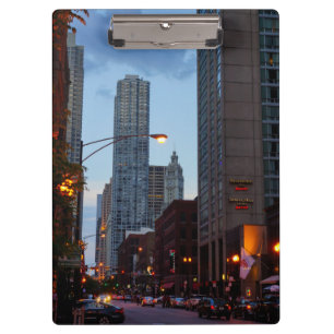 Chicago Street Scene Klemmbrett