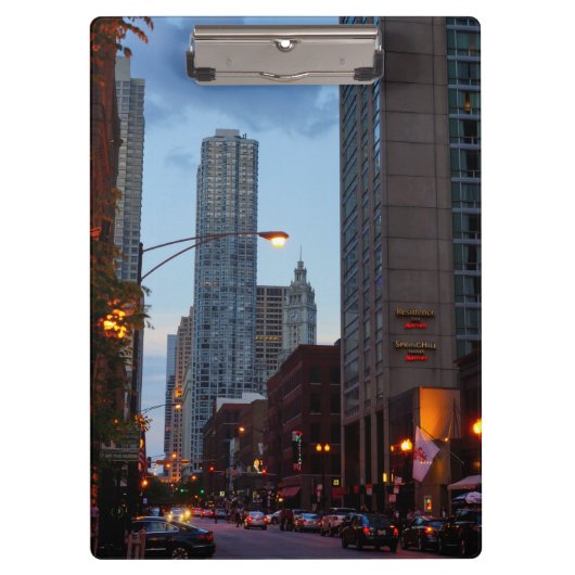 Chicago Street Scene Klemmbrett (Vorderseite)